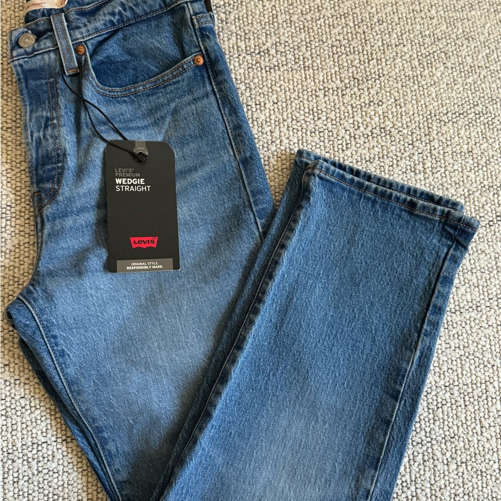 Levi's Blue Wedgie Straight Jeans